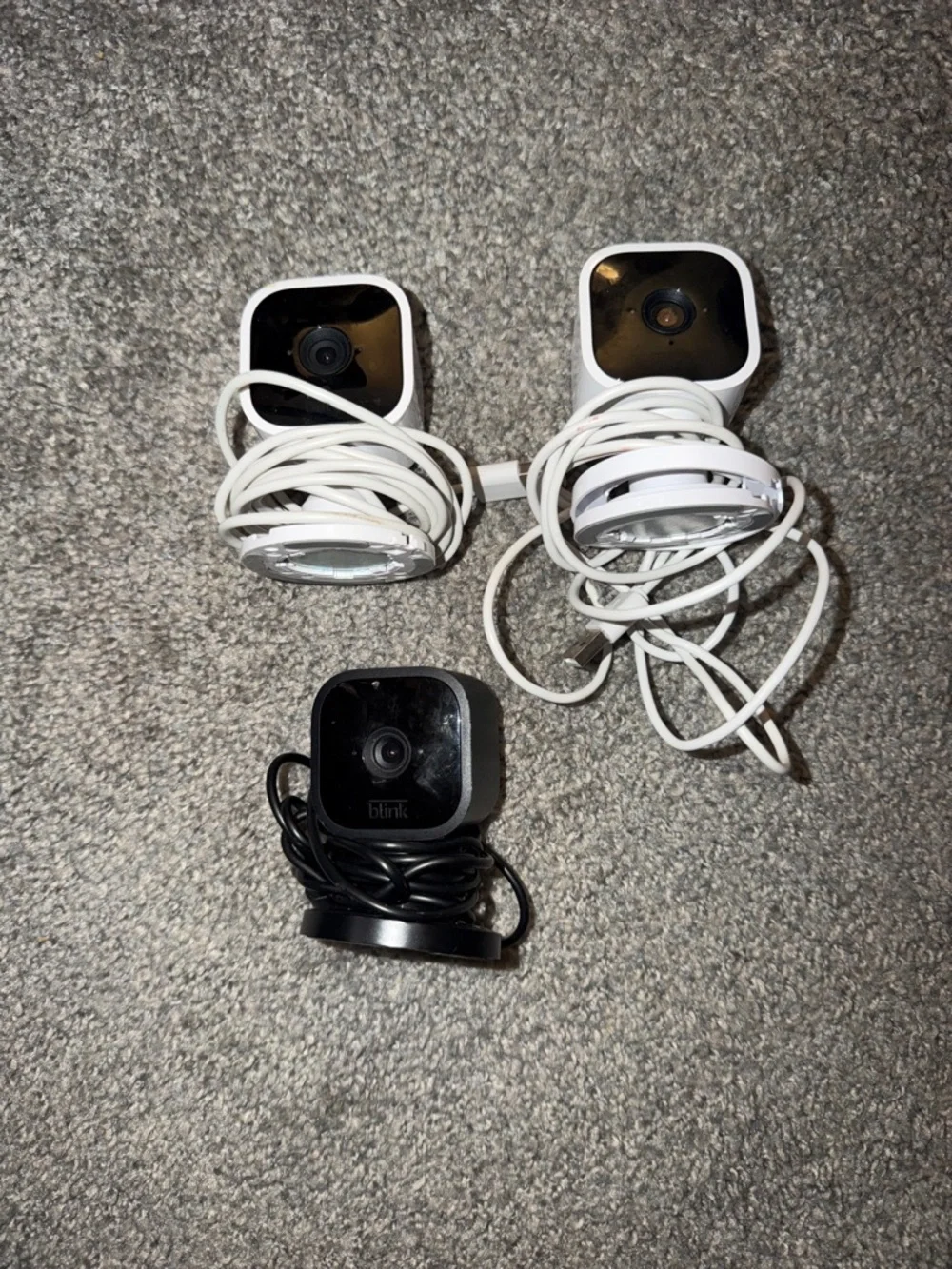 Blink Indoor Security Cameras - Black & White - 3-Pack